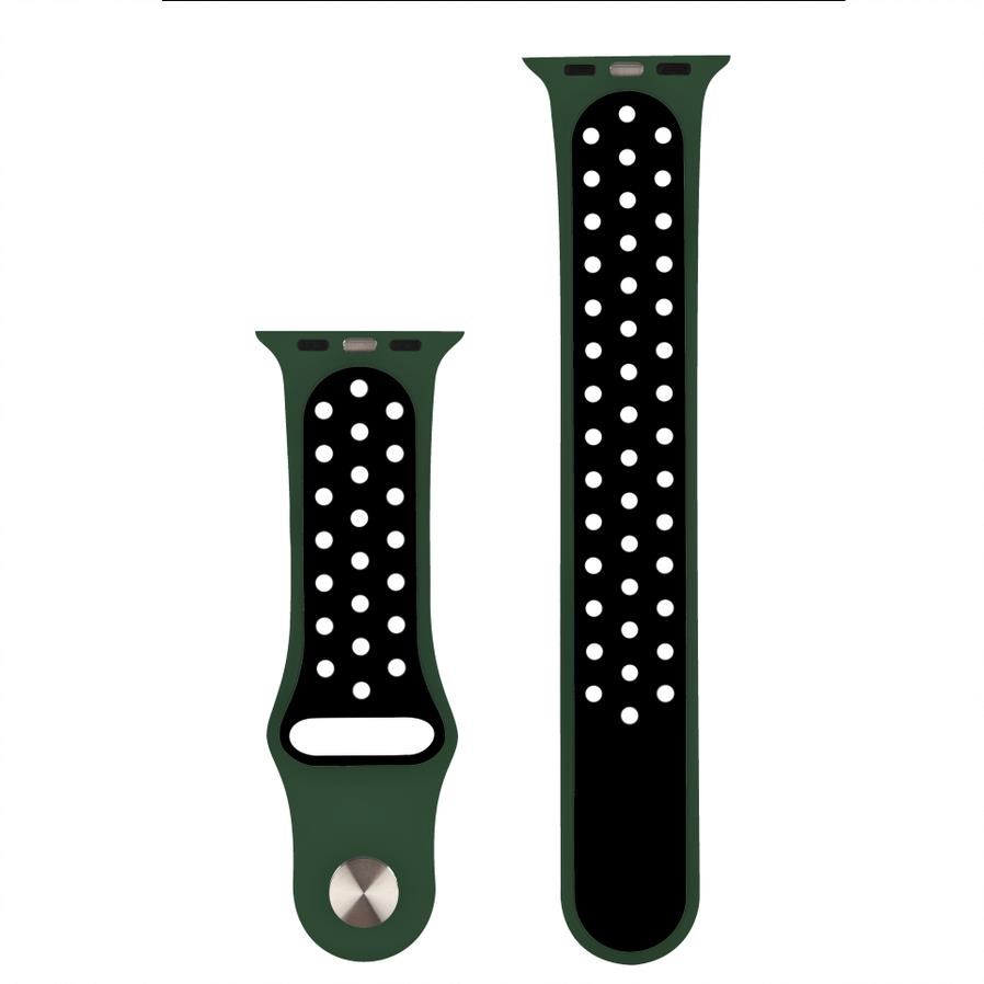 RhinoTech sportovní řemínek pro Apple Watch 42 /  44mm Olivovo-černá2 