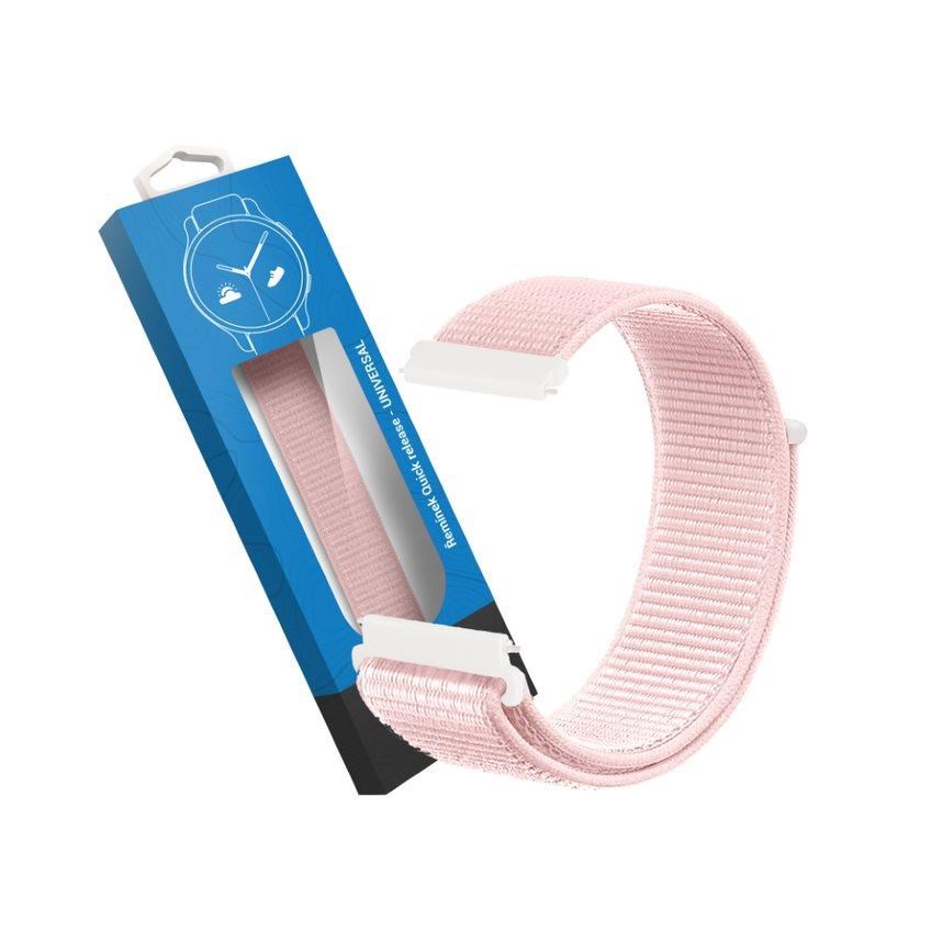 RhinoTech univerzální nylonový řemínek Quick Release 22mm světle růžový0 