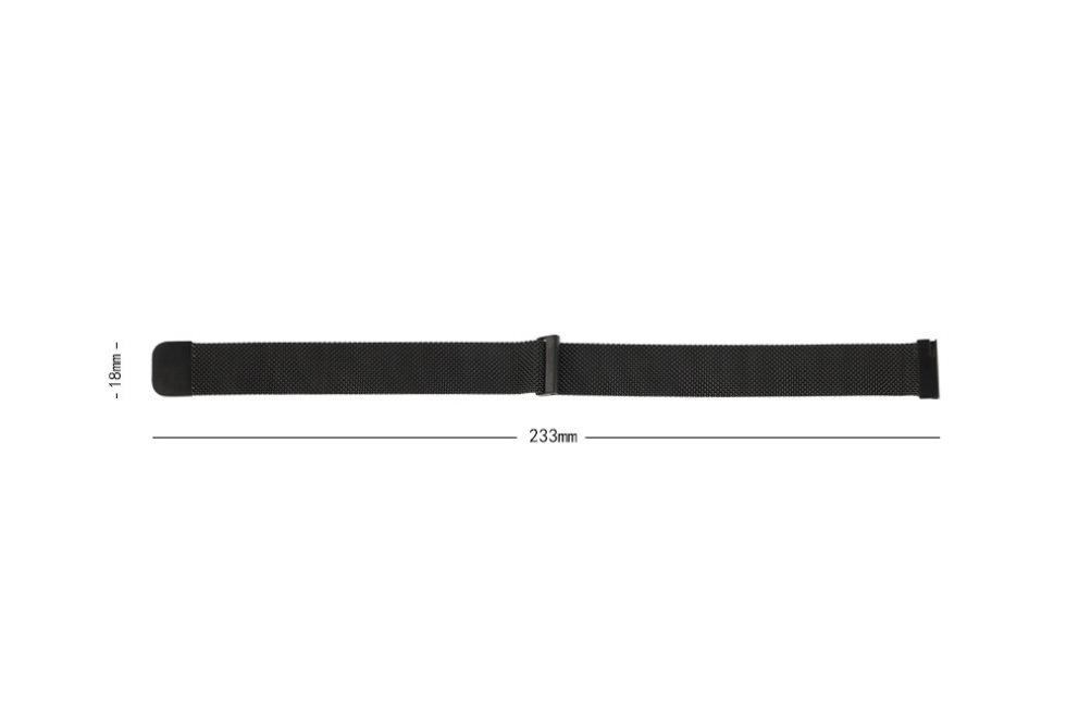 RhinoTech univerzální řemínek milánský tah Quick Release 18mm stříbrný2 