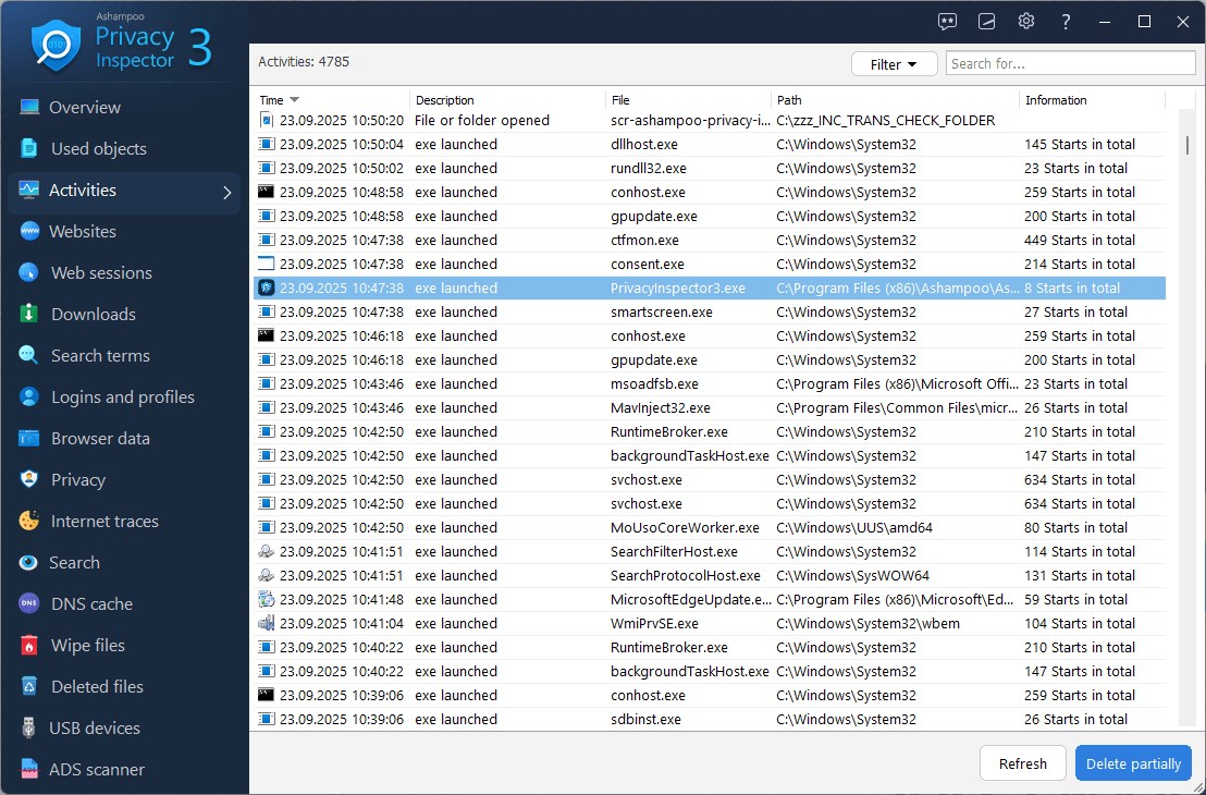 Ashampoo Privacy Inspector 31 