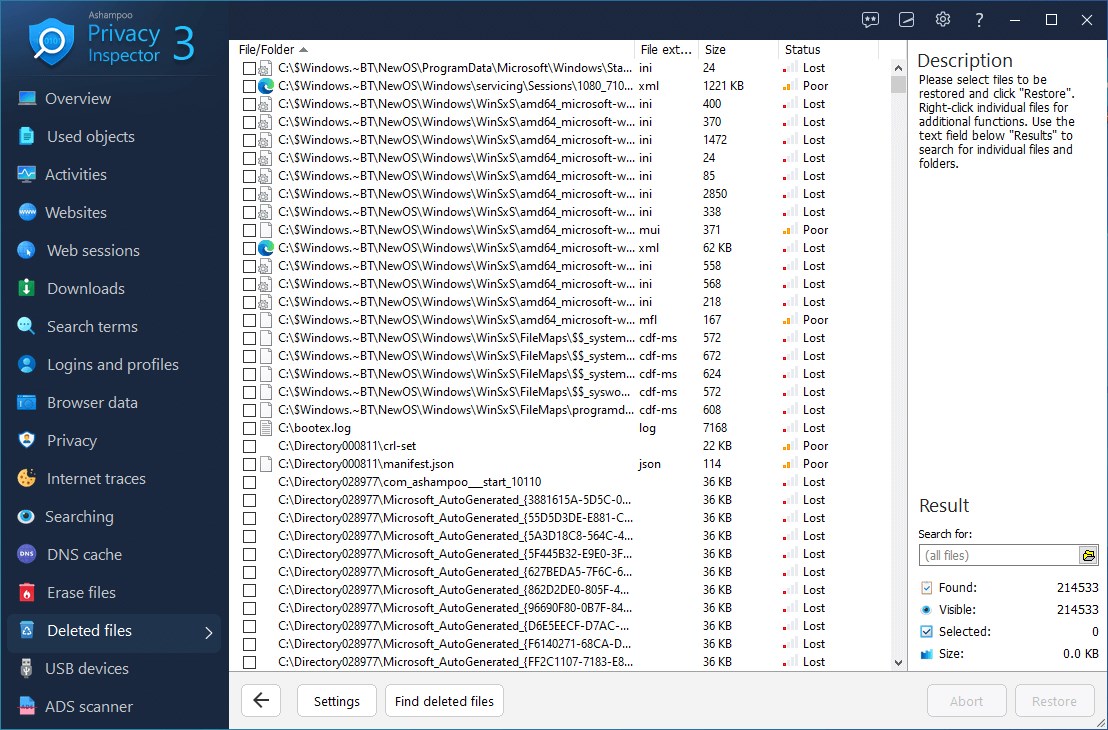 Ashampoo Privacy Inspector 36 