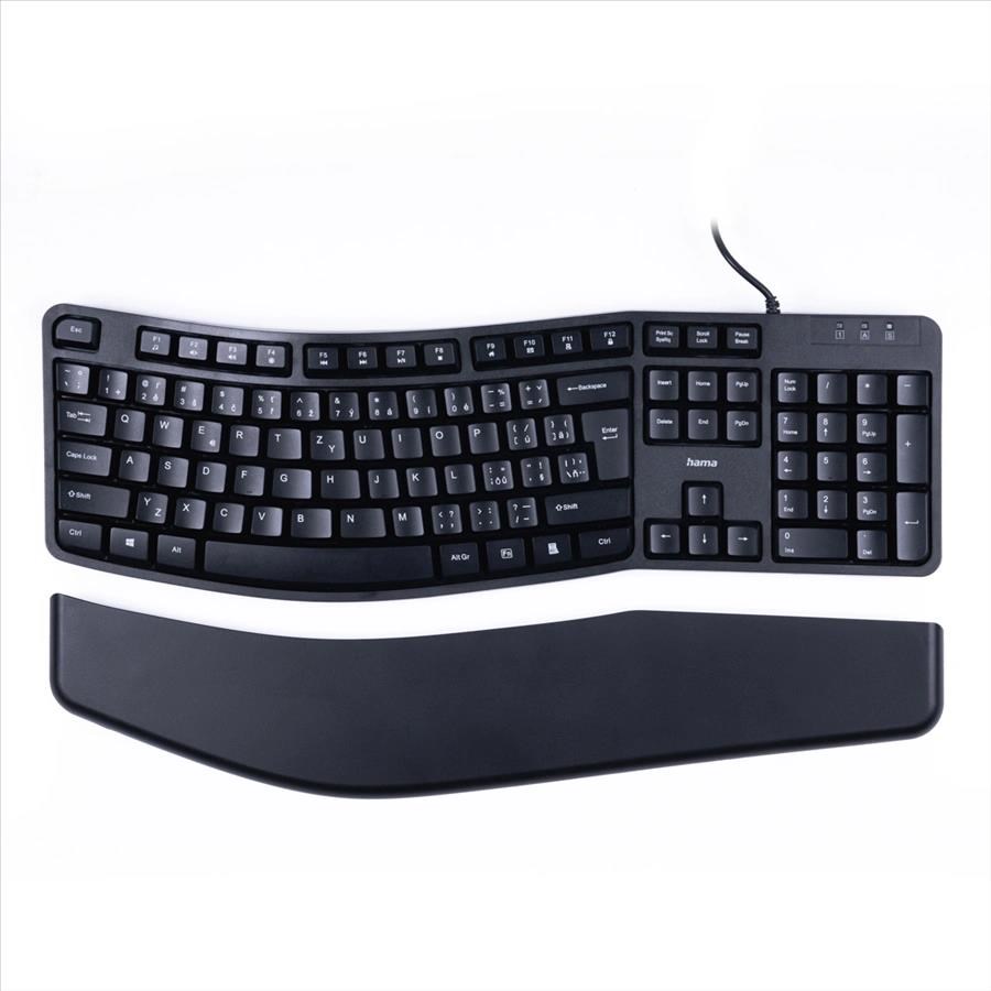 Hama ergonomická klávesnica EKC-400,  odnímateľná podložka pod zápästie2 