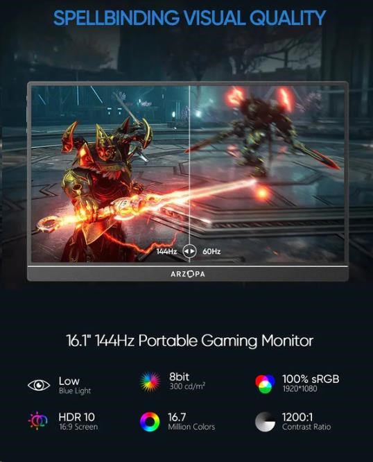 Arzopa Z1FC Portable Monitor 16.1