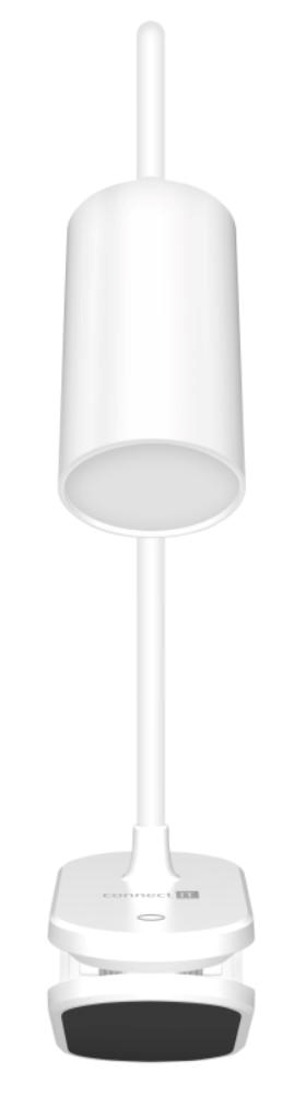 CONNECT IT Stolní LED lampa CLIP 2 s klipem,  bílá1 