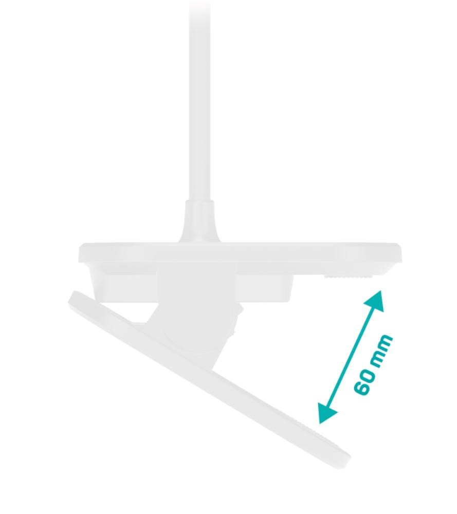 CONNECT IT Stolní LED lampa CLIP 2 s klipem,  bílá2 