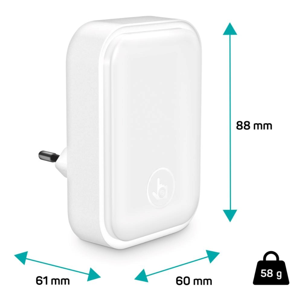 CONNECT IT Noční LED světlo Sparkle 1,  teplé světlo,  bílá6 