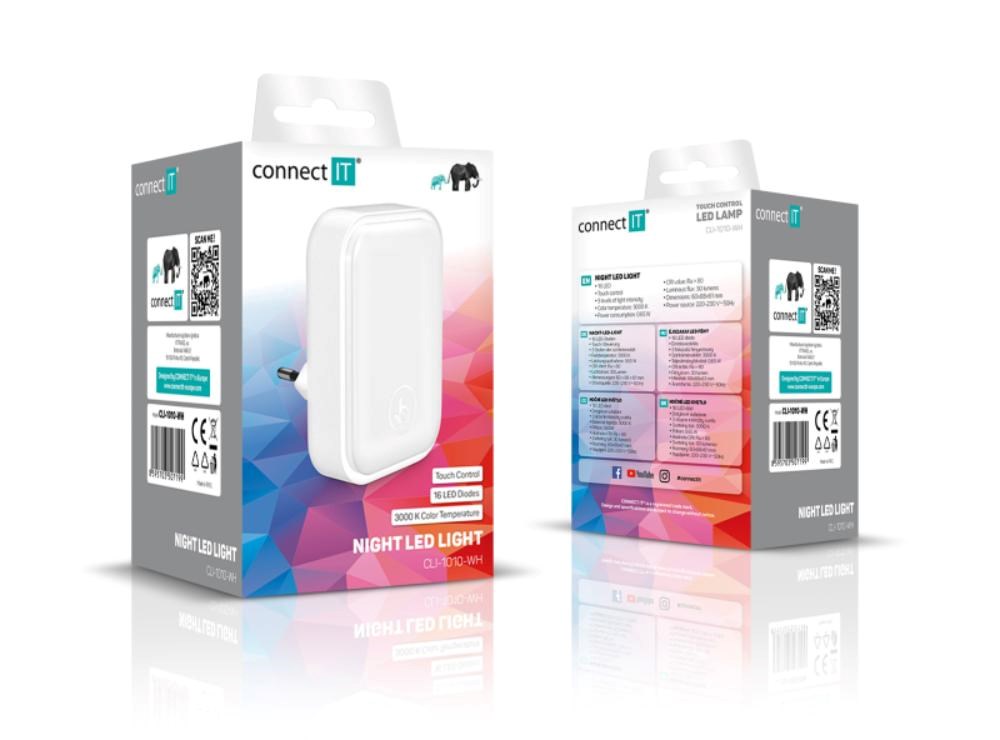 CONNECT IT Noční LED světlo Sparkle 1,  teplé světlo,  bílá5 