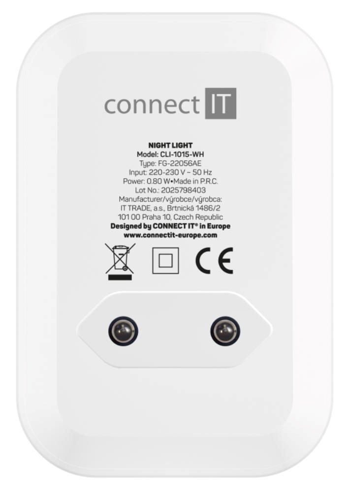 CONNECT IT Noční LED světlo Sparkle 1 Sensor,  teplé světlo,  bílá5 