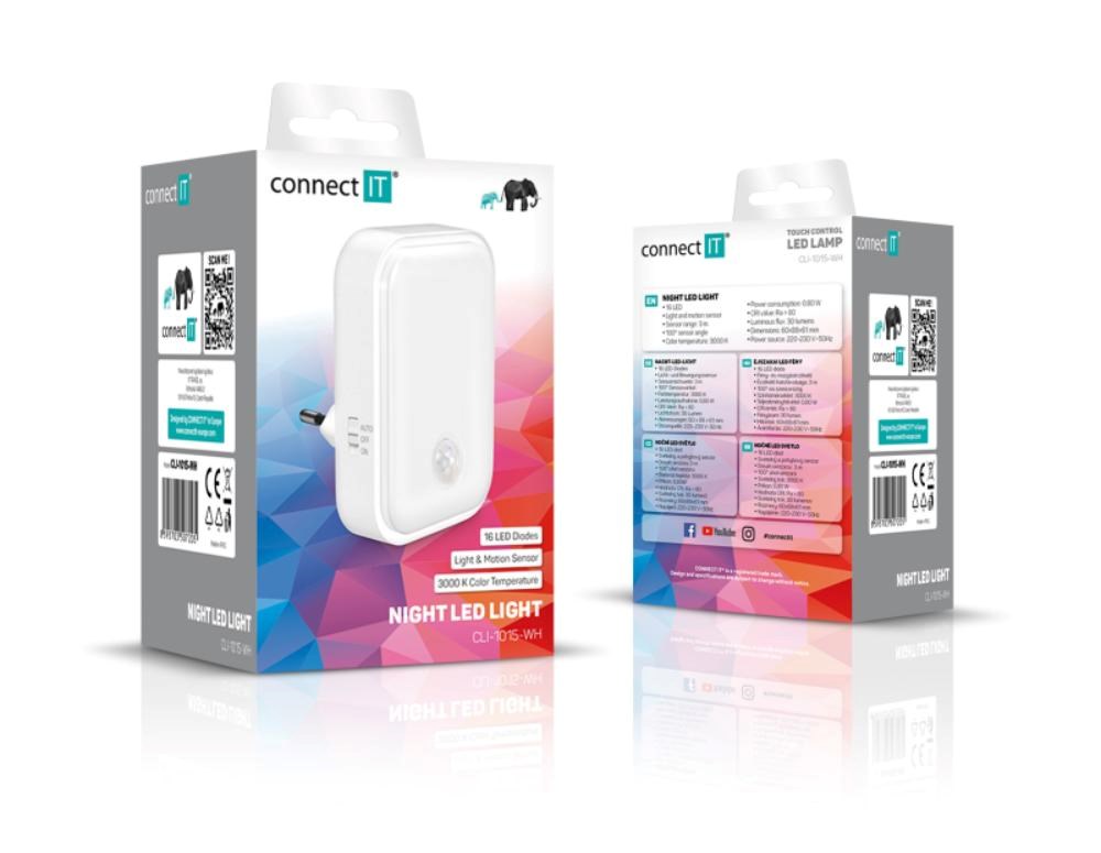CONNECT IT Noční LED světlo Sparkle 1 Sensor,  teplé světlo,  bílá6 