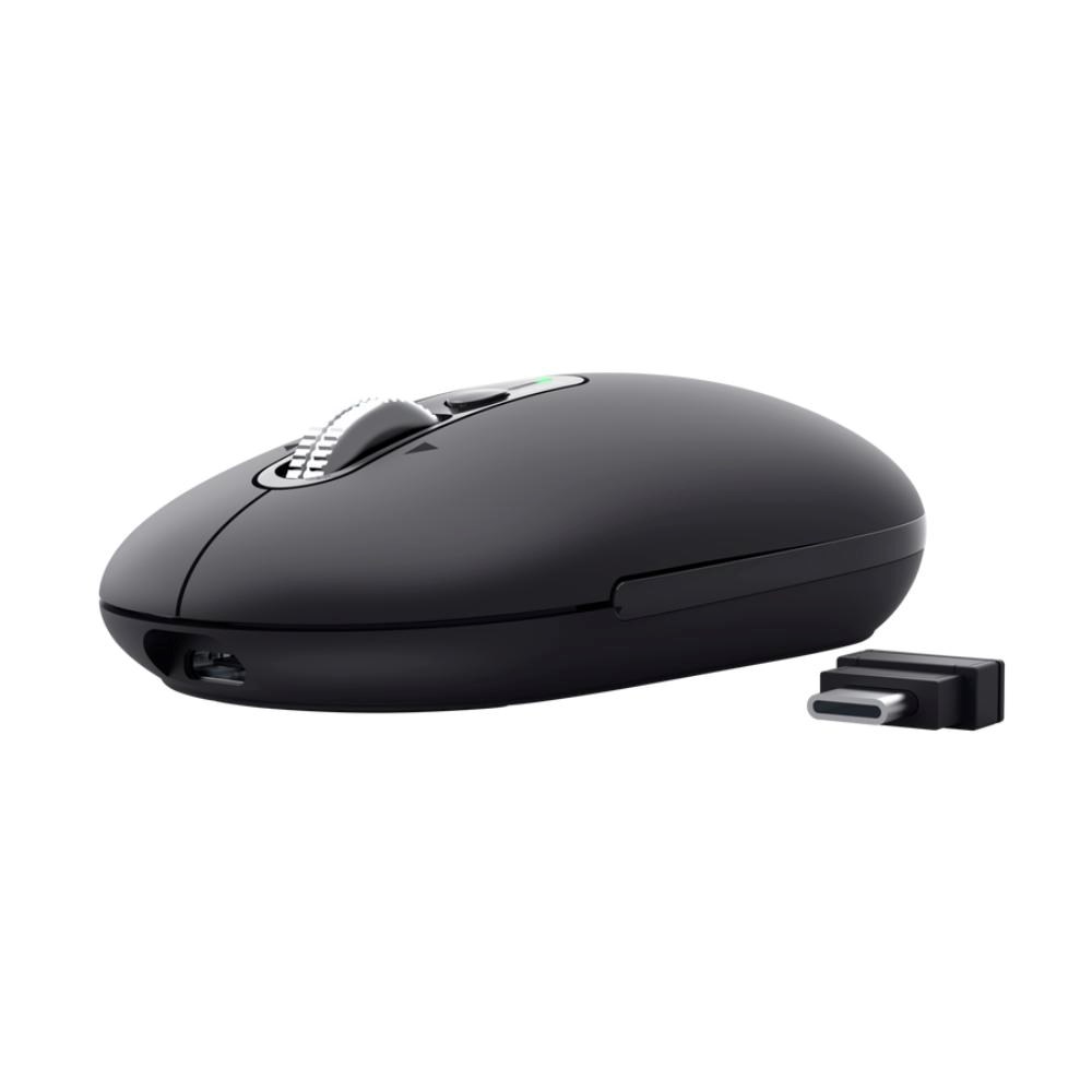 Trust Seron Slim/ Kancelárska/ Optická/ 3 200 DPI/ USB+BT/ Čierna