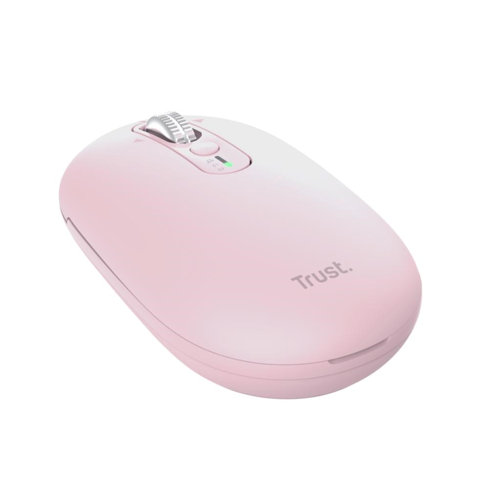 TRUST Myš Seron Hyperscroll Slim,  Bezdrátová,  růžová4 