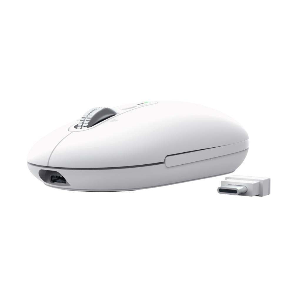 Trust Seron Slim/ Kancelárska/ Optická/ 3 200 DPI/ USB+BT/ Biela