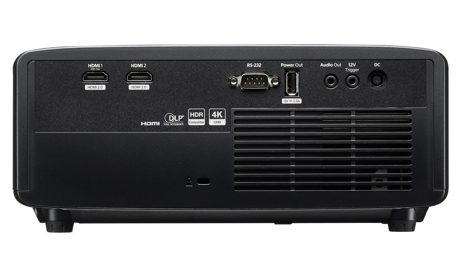 Optoma projektor UZ38X (DLP,  Dual-laser,  UHD,  3800 ANSI,  2xHDMI,  RS232,  USB-A power,  12V trigger)4 