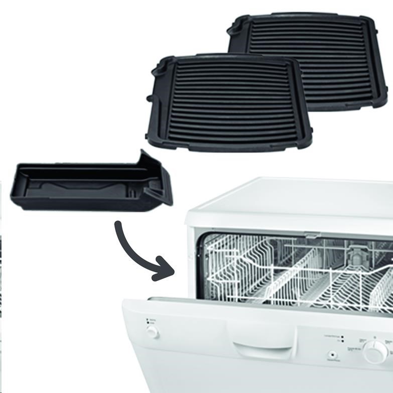 Tefal Supergrill Standard GC450B32 elektrický gril,  2000 W,  kontaktní,  digitální časovač,  odnímatelný tác na šťávu5 