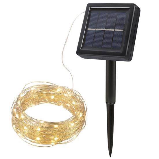Solight LED solární řetěz,  200LED,  22m,  teplá bílá0 