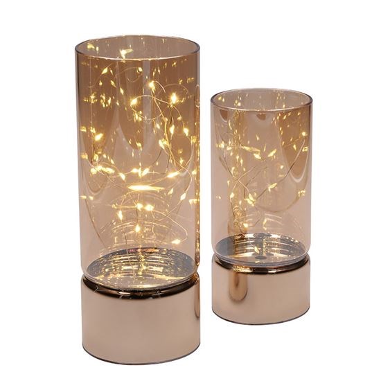 Solight sada dvou vánočních LED světélek,  15/ 20cm,  30x LED,  AA baterie0 