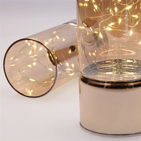 Solight sada dvou vánočních LED světélek,  15/ 20cm,  30x LED,  AA baterie4 