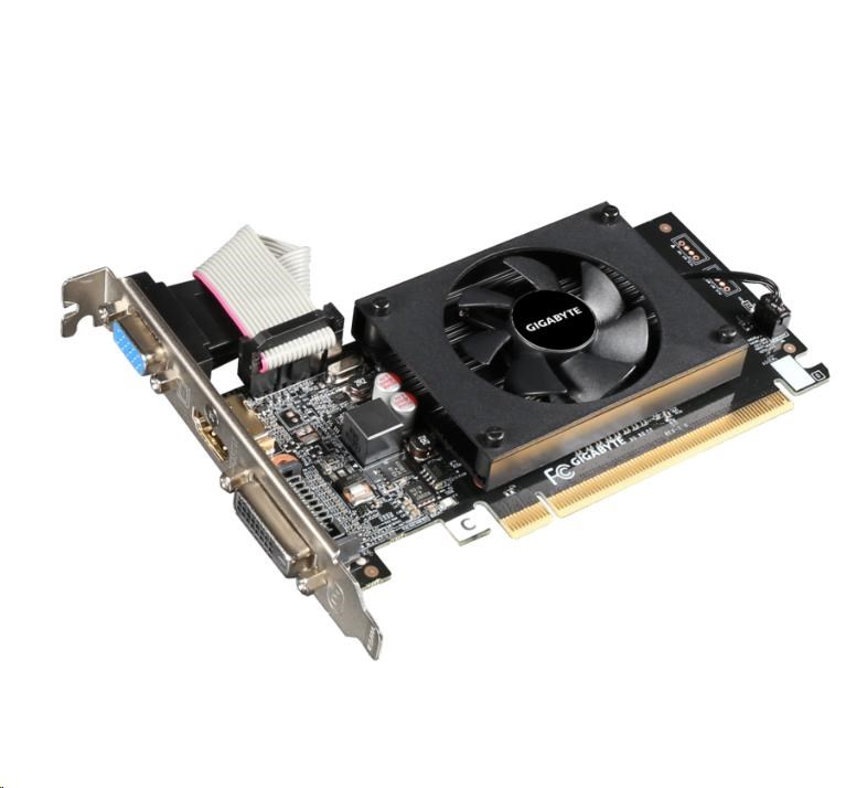 GIGABYTE VGA NVIDIA GV-N710D3-2GL 2.0,  GT 710,  2GB DDR3,  1xHDMI,  1xDVI,  1xVGA1 