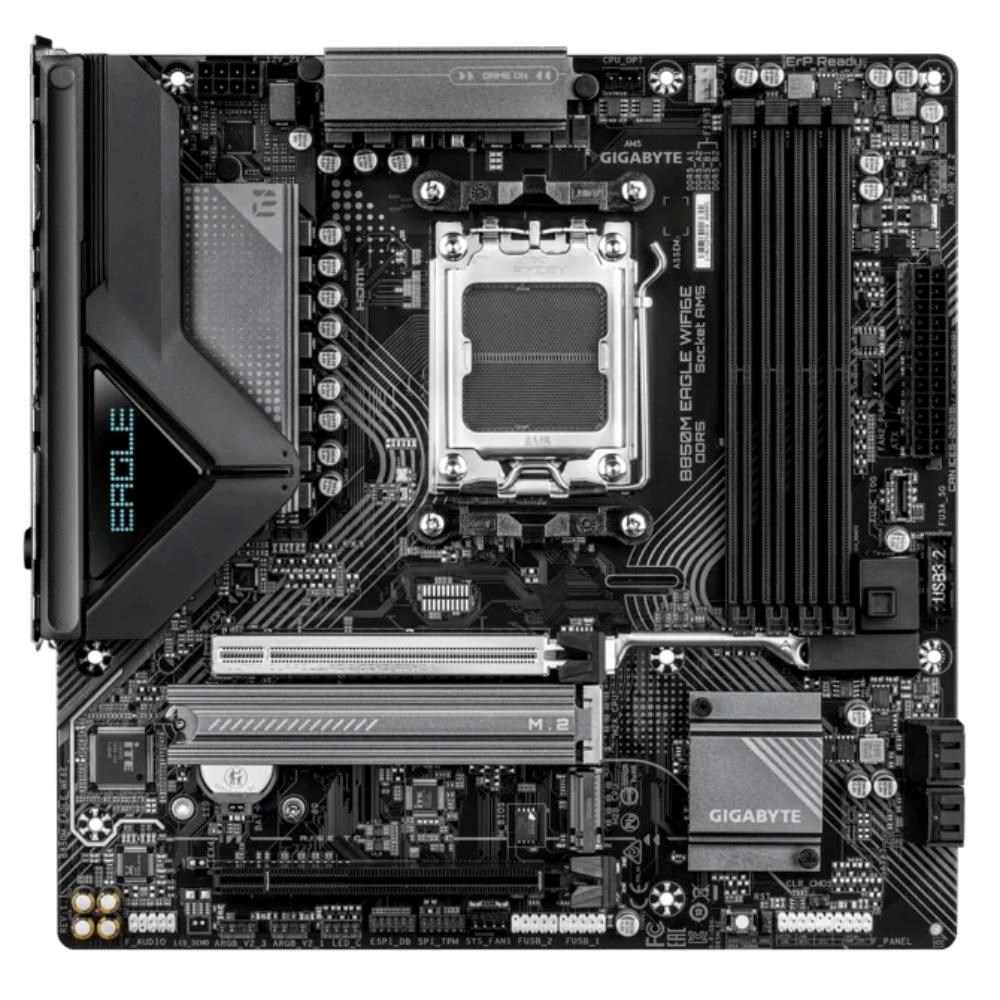 GIGABYTE MB Sc AM5 B850M EAGLE WF6E,  AMD B850,  4xDDR5,  1xHDMI,  2xDP,  Wifi,  mATX1 