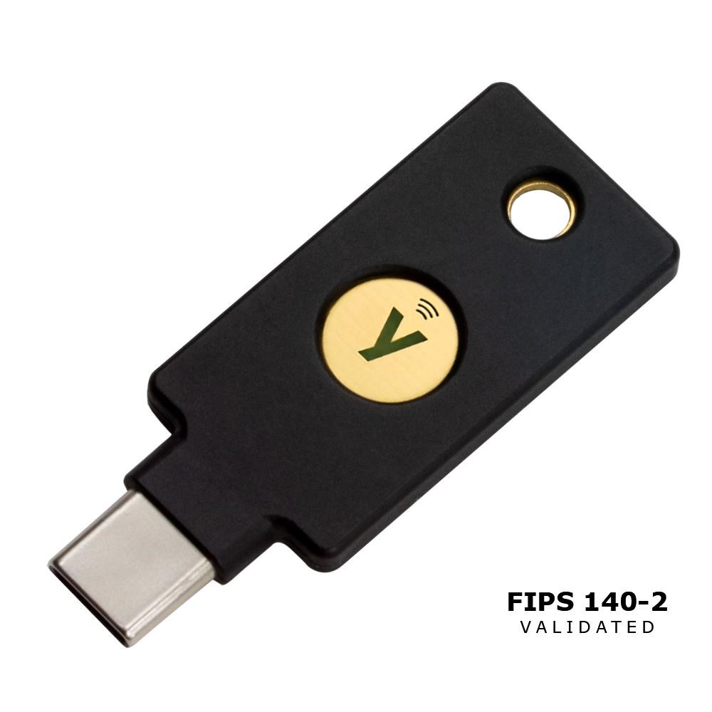 YubiKey 5C NFC FIPS - USB-C,  single-factor, 2FA, multi-factor, FIDO2, U2F, OTP, OpenPGP, Smartcard1 