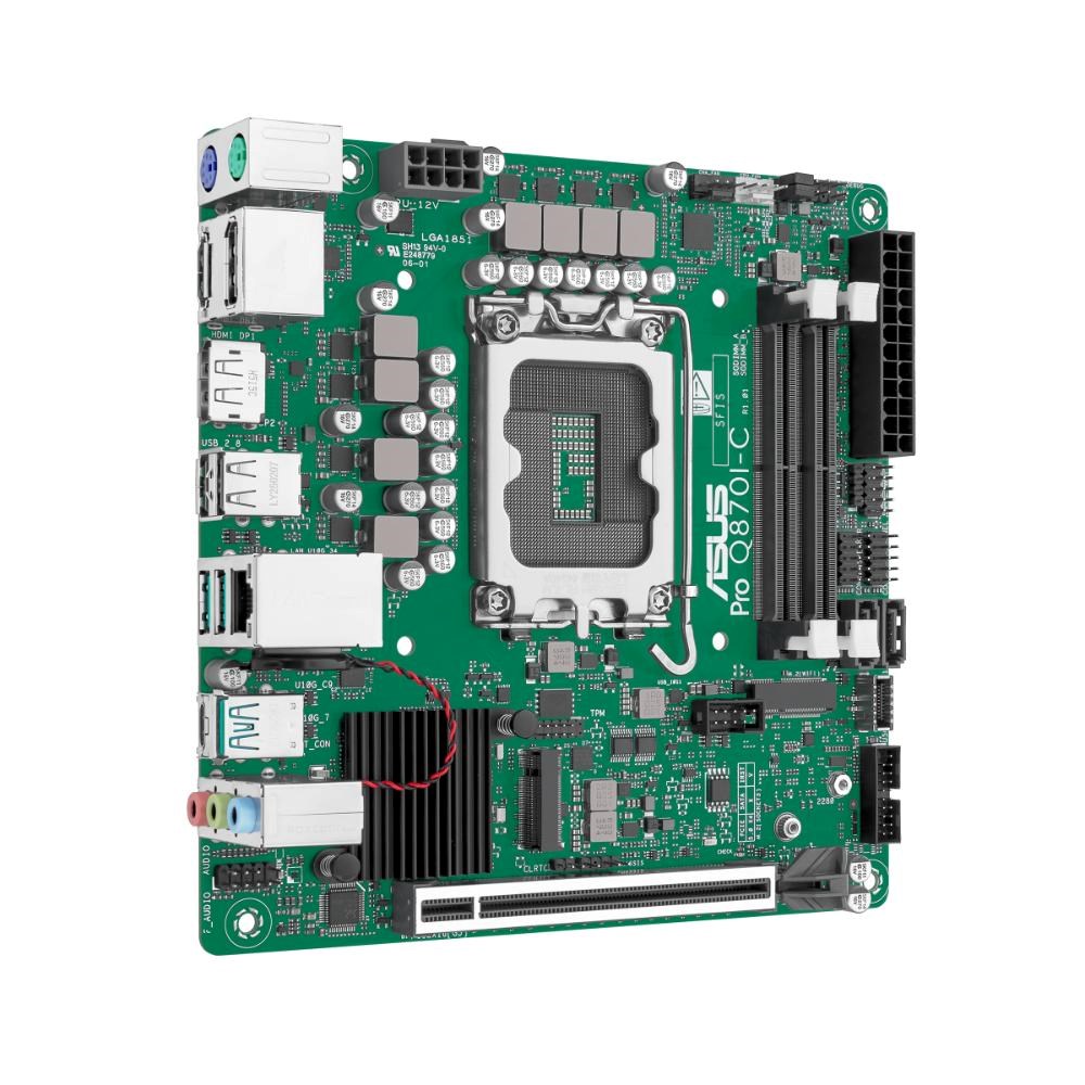 ASUS MB Sc LGA1851 PRO Q870I-C-CSM,  Intel Q870,  4xDDR5,  2xDP,  1xHDMI,  Mini-ITX4 