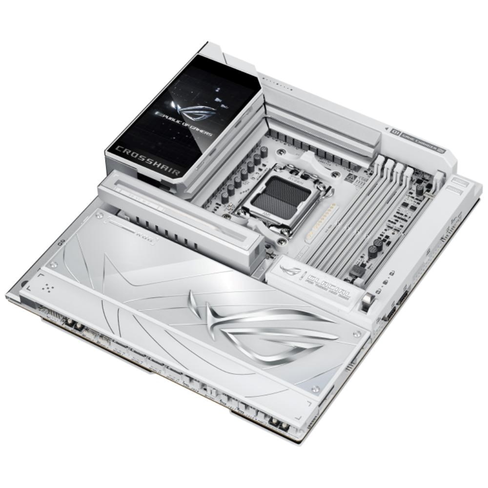 ASUS MB Sc AM5 ROG CROSSHAIR X870E GLACIAL,  AMD X870E,  2xDDR5,  WiFi,  2xUSB4,  E-ATX6 