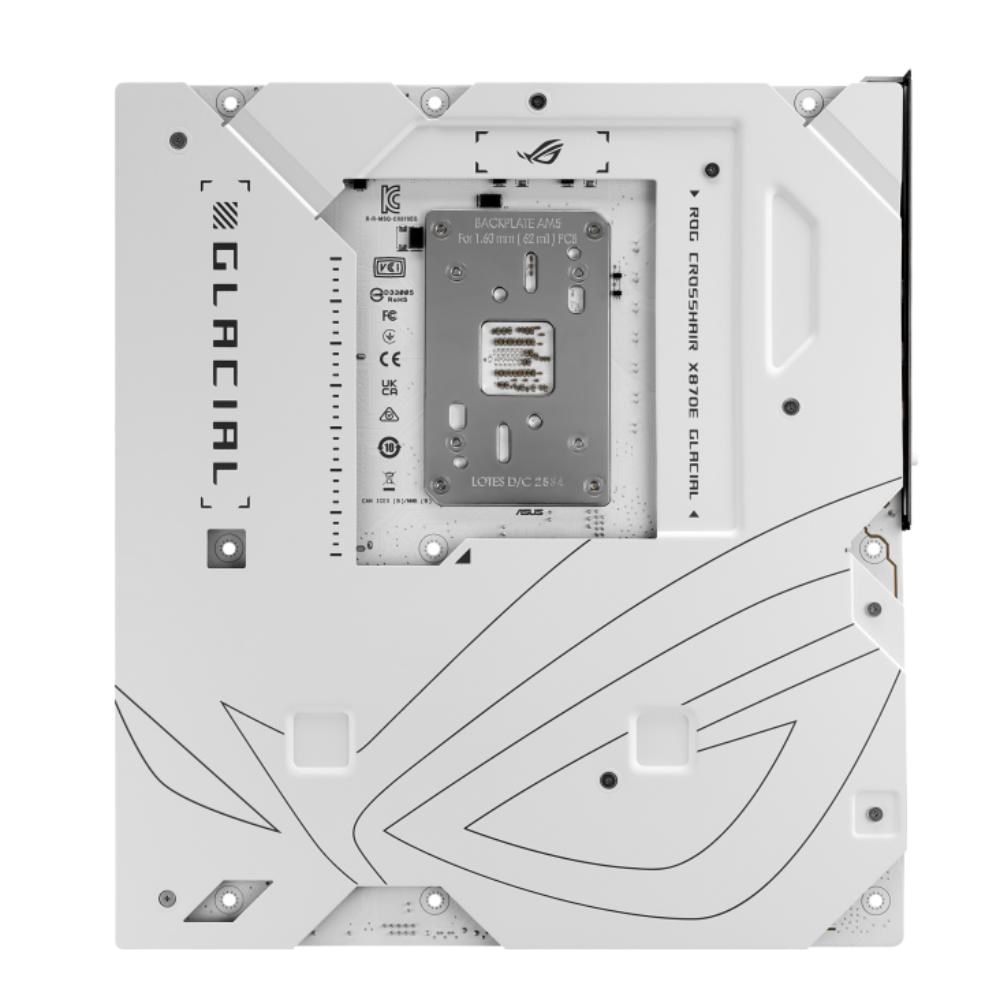 ASUS MB Sc AM5 ROG CROSSHAIR X870E GLACIAL,  AMD X870E,  2xDDR5,  WiFi,  2xUSB4,  E-ATX7 