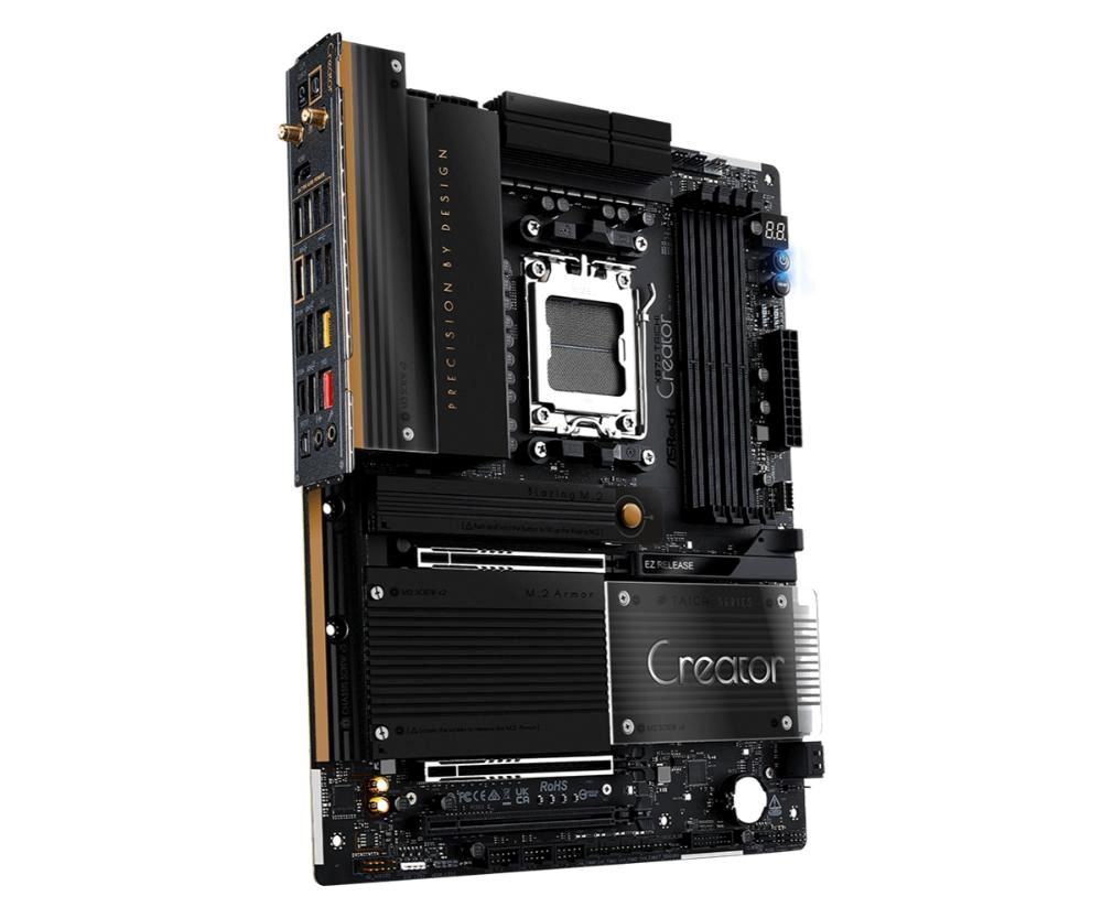 ASRock MB Sc AM5 X870 TAICHI Creator,  AMD X870,  4xDDR5,  1xHDMI,  2xUSB4,  WI-FI,  ATX2 