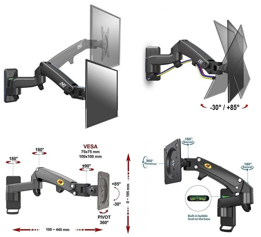 Televizní a monitorový držák NB F150
1 