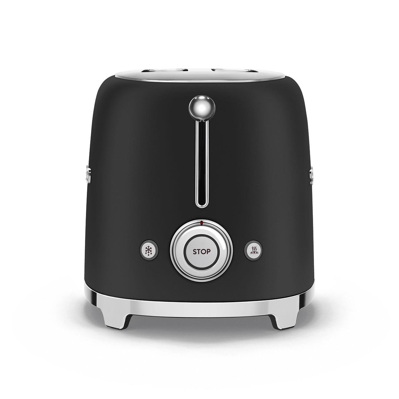 Smeg TSF01BLMEU toustovač / topinkovač, 2 toasty, 6 úrovní opékání, zásuvka na drobky, styl. 50. let, matně černá2 