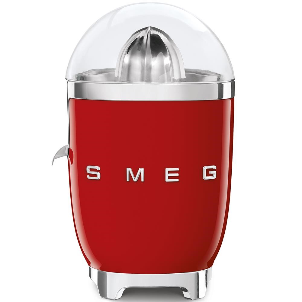 Smeg CJF11RDEU citrusový odšťavňovač,  70 W,  manuální tlak,  univerzální kužel z nerezové oceli,  červený0 