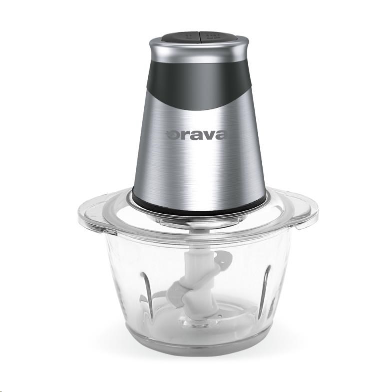 Orava SE-302 sekáček pro sekání ovoce, zeleniny, masa, 400-500 W, 80 dB, 2 rychlosti, 1.2 l, nerezový sekací nůž0 