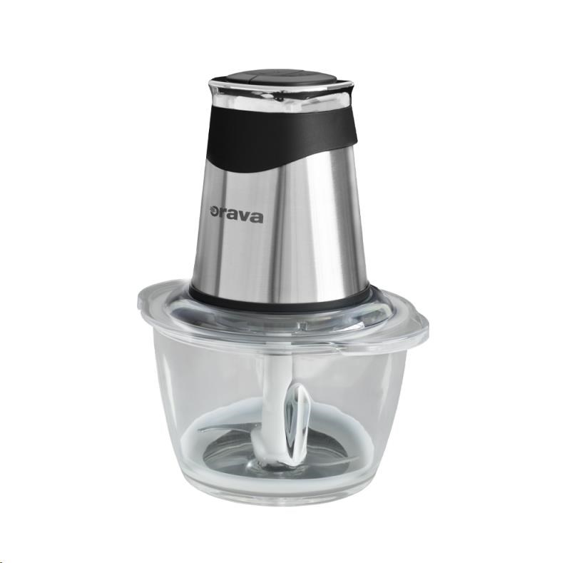 Orava SE-302 sekáček pro sekání ovoce, zeleniny, masa, 400-500 W, 80 dB, 2 rychlosti, 1.2 l, nerezový sekací nůž1 
