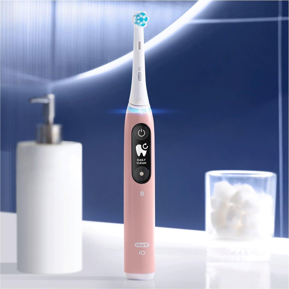 Oral-B iO Series 6s elektrický zubní kartáček,  časovač,  tlakový senzor,  5 programů,  aplikace Oral-B,  růžová2 