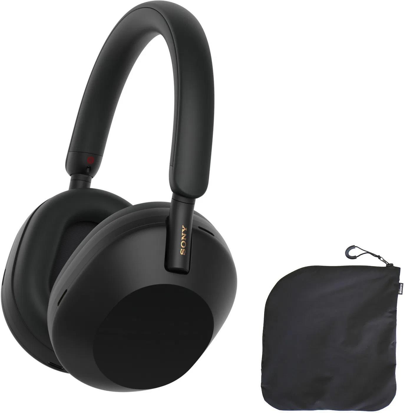 Sony bezdrátová sluchátka WH-1000XM5 Soft case,  EU,  černá0 