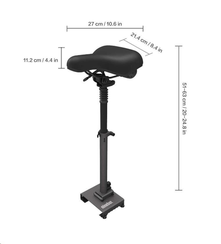 Skládací odpružené sedátko pro koloběžku Xiaomi Scooter Pro /  Pro 2 (Bulk)0 