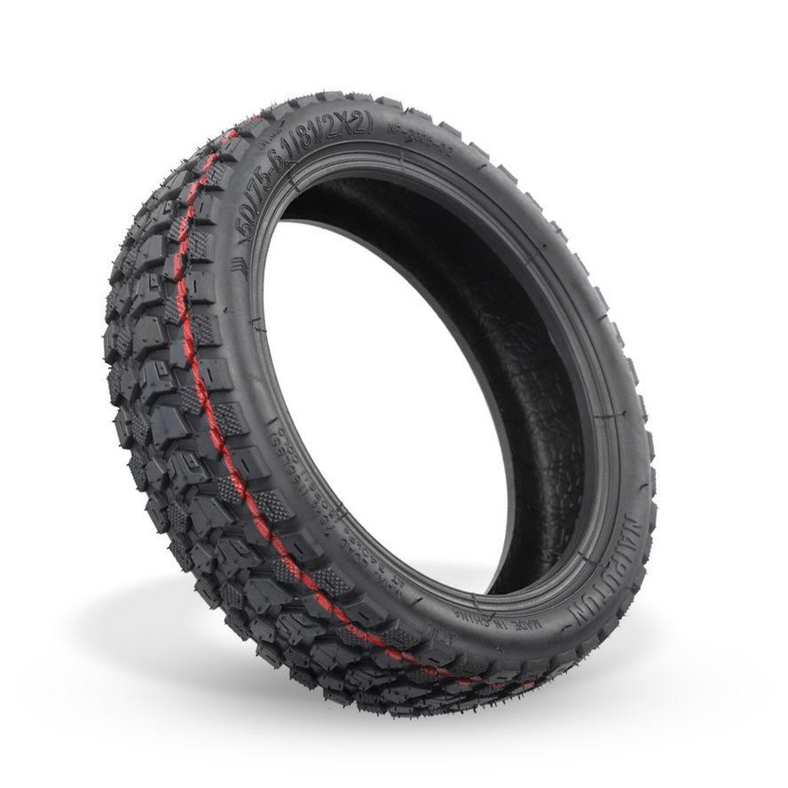 RhinoTech Bezdušová pneumatika s hlubokým vzorkem a ventilkem pro Scooter 8.5x2,  černá0 
