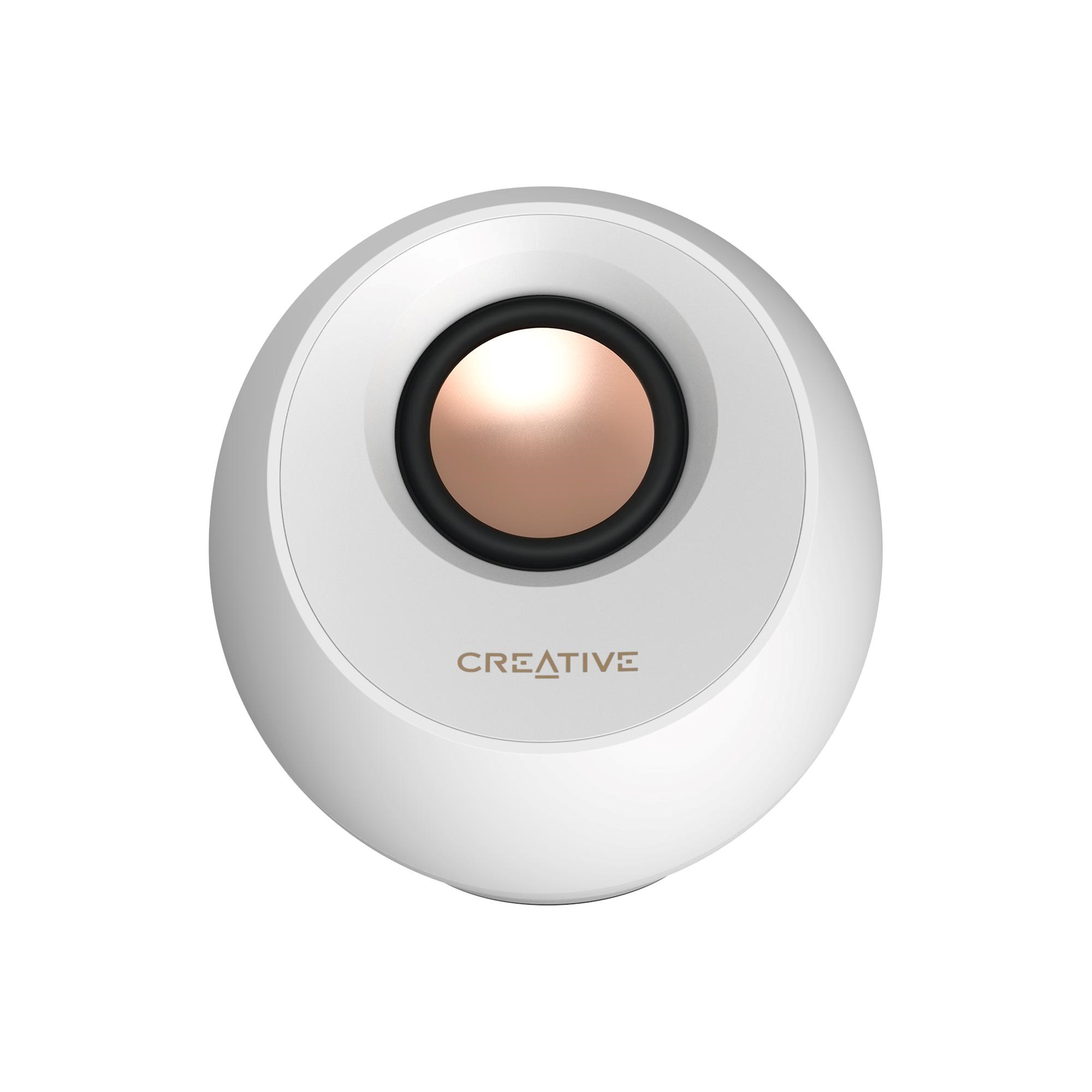 BAZAR - Creative repro Pebble Pro - mobilní reproduktor - bílý - Rozbaleno (Komplet)6 