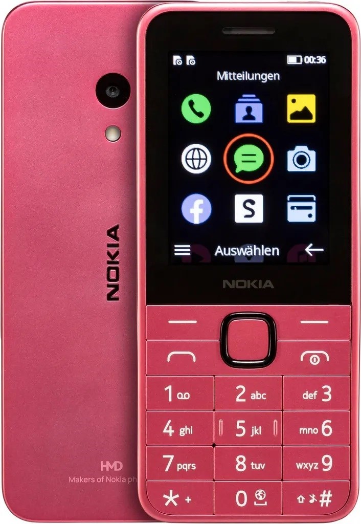 Nokia 225 Dual SIM,  4G,  růžová (2024),  (CZ,  SK,  HU)0 