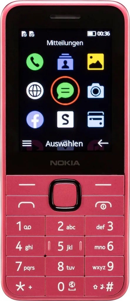 Nokia 225 Dual SIM,  4G,  růžová (2024),  (CZ,  SK,  HU)1 