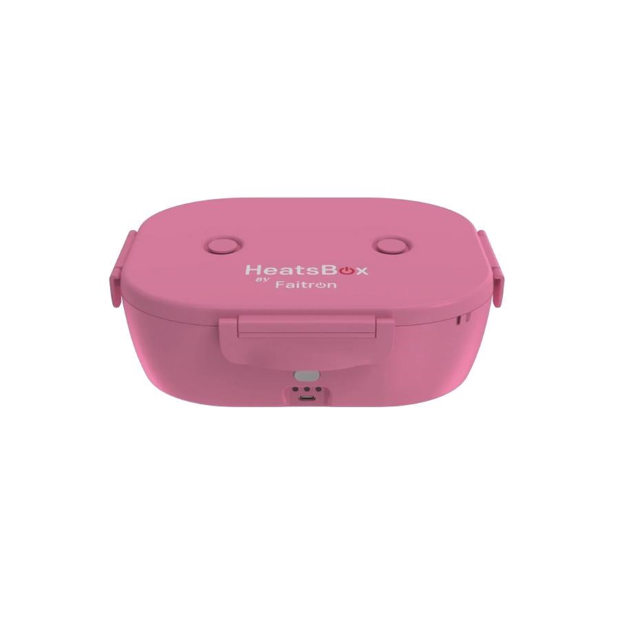 Faitron HeatsBox GO Light chytrý ohřívací obědový box na baterii,  růžový0 