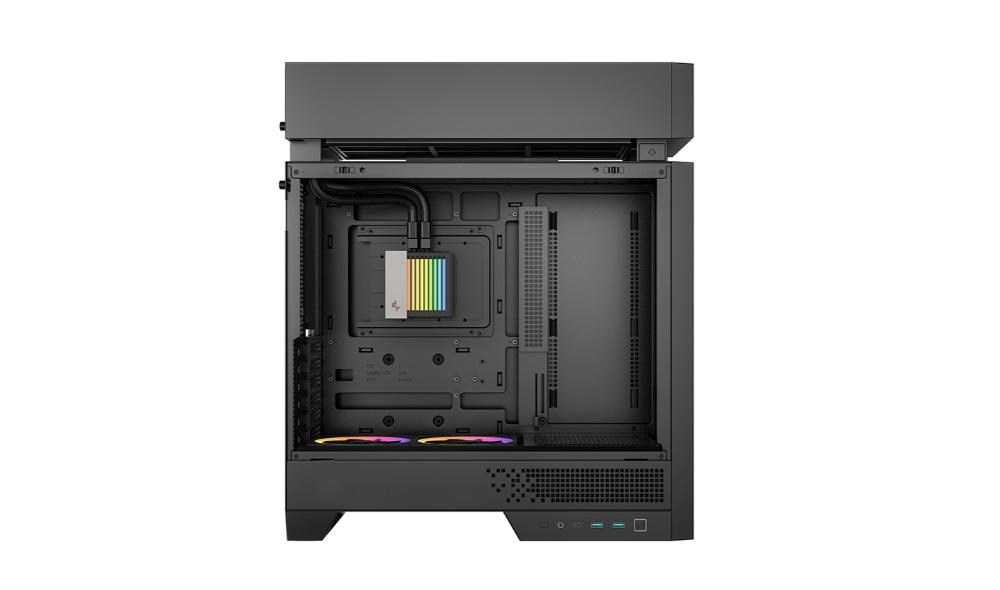 DEEPCOOL Case CL6600,  ATX,  Průhledná bočnice,  vodní chlazení,  černá7 
