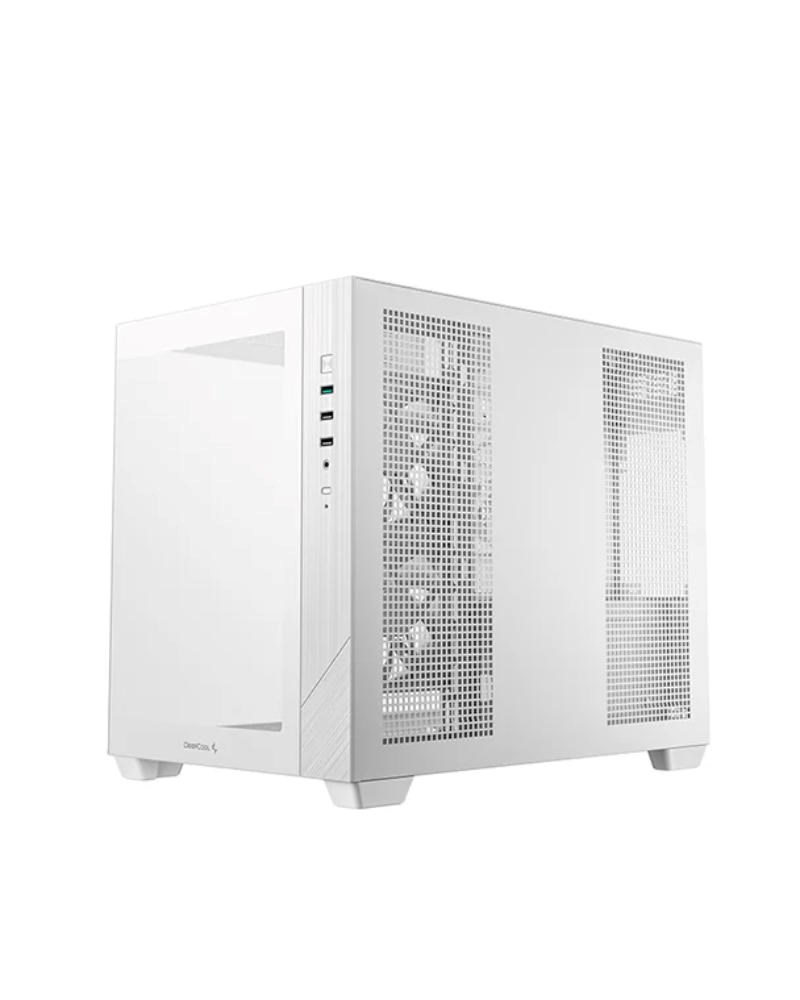 DEEPCOOL Case CG330 3F,  mATX,  Průhledná bočnice,  3x120mm ARGB Fan,  bílá3 