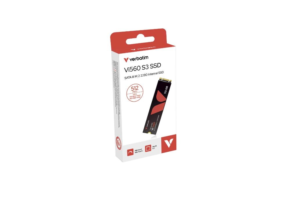 VERBATIM SSD Vi560 S3 M.2 512GB SATA III,  W 520/  R 480MB/ s4 