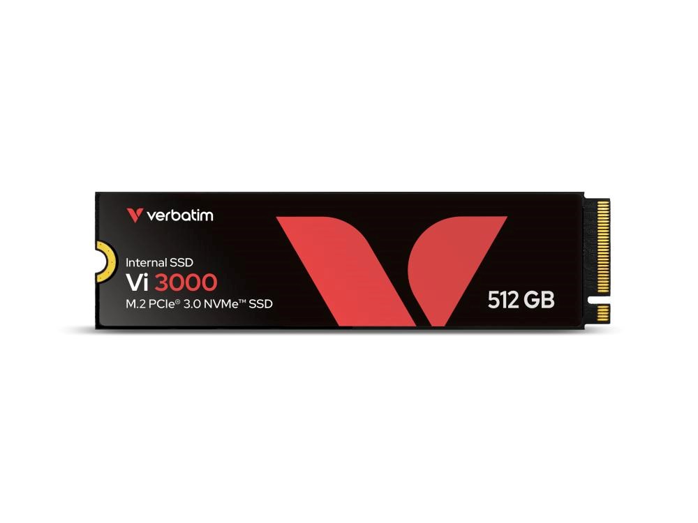 VERBATIM SSD Vi3000 Internal PCIe NVMe M.2 SSD 512GB ,  W 2500/  R 3300 MB/ s0 
