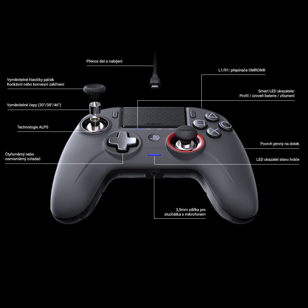 Nacon Revolution Unlimited Pro Controller - ovladač pro PlayStation 46 