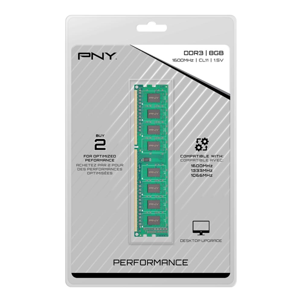 PNY DIMM DDR3 8GB 1600MHz CL113 