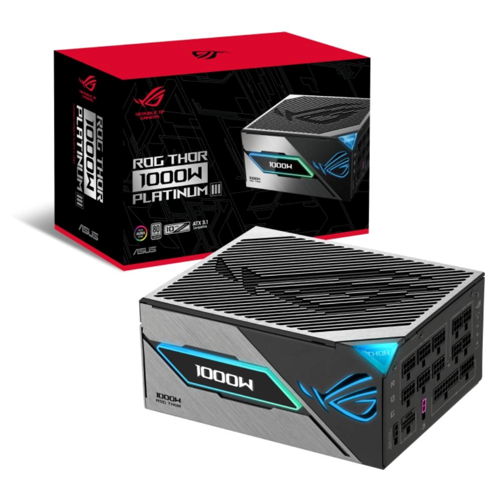 BAZAR - ASUS zdroj ROG Thor 1000W Platinum III,  135mm,  80Plus Platinum,  ATX 3.1 - Po opravě (Komplet)7 