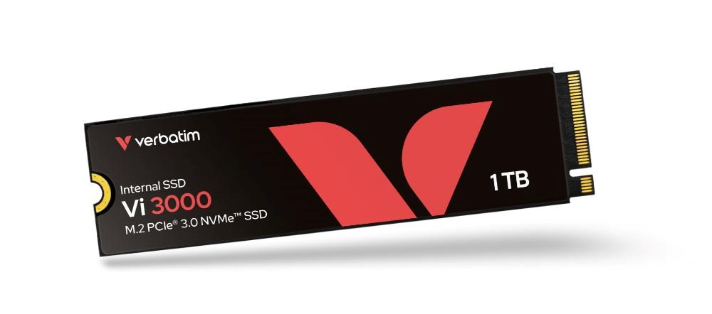 VERBATIM SSD Vi3000 Internal PCIe NVMe M.2 SSD 1TB ,  W 3000/  R 3300 MB/ s2 
