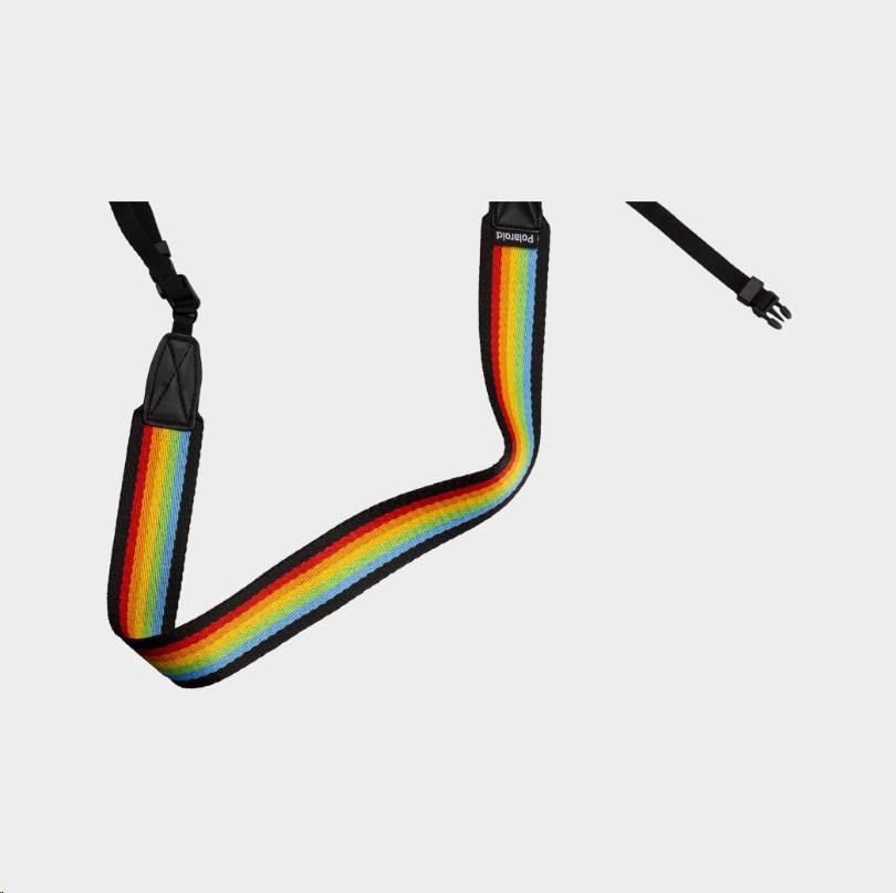 Polaroid Camera Strap Flat Rainbow Black0 